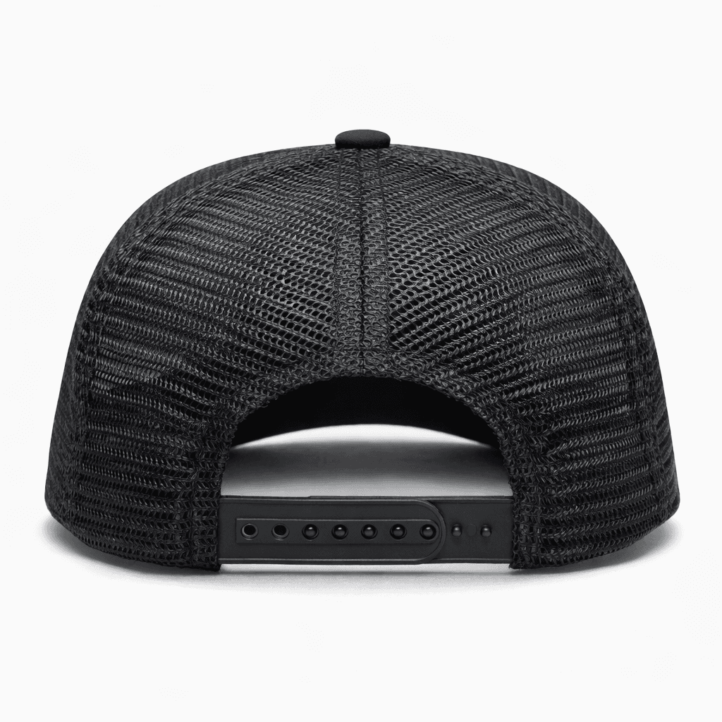 Gorra Trucker Negra con Parche en Cuero Pirograbado Nelore alternate